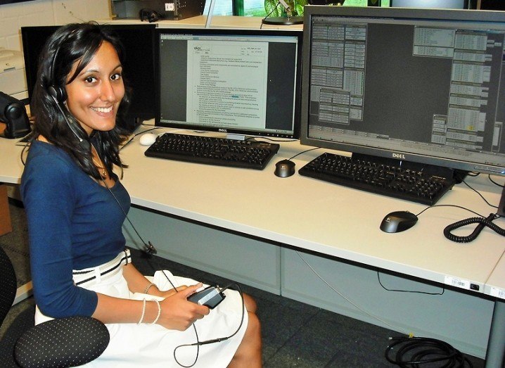 Vinita Marwaha Madill at the at DLR (German Aerospace Centre) in Cologne, Germany, working on ISS Operations