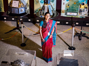 ISRO Scientist Nandini Harinath at ISRO's Satellite Centre in Bengaluru [Conde Nast Traveller]