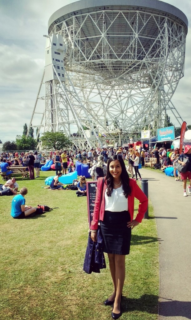 Vinita Marwaha Madill representing Rocket Women at the Bluedot Festival at Jodrell Bank in the UK!