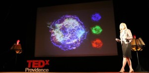 Kim Kowal Arcand on the TEDx stage (Image credit: Tracy Karin Prell)