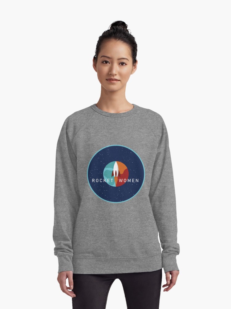 Rocket Women Patch Sweatshirt [Red Bubble/Marka Design]