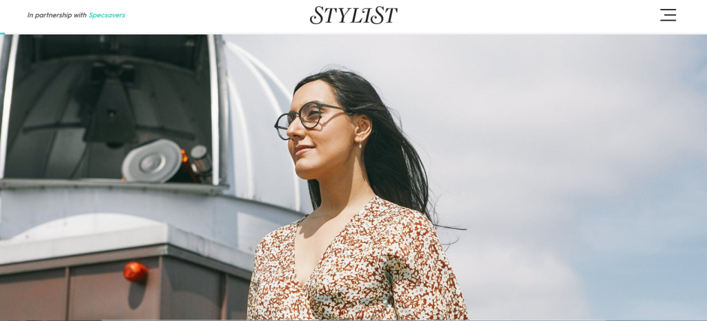 Rocket Women Founder Vinita Marwaha Madill represents Rocket Women in Stylist Magazine x Specsavers feature (Image Copyright: Stylist Magazine)