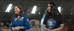 Rocket Women Founder Vinita Marwaha Madill with NASA Astronaut Cady Coleman as part of the Creating Space film (Credit: Morgan Stanley Creating Space)